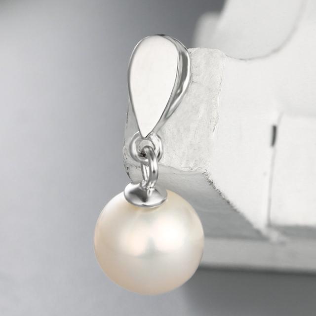 925 Sterling Silver Simple Waterdrop Pendant For Pearl