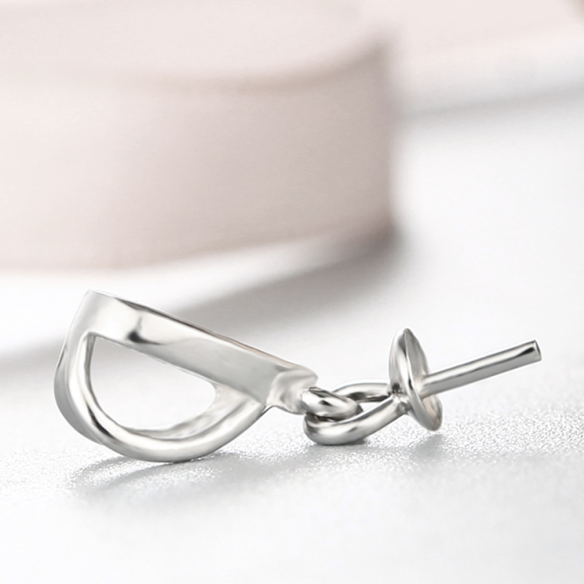 925 Sterling Silver Simple Waterdrop Pendant For Pearl