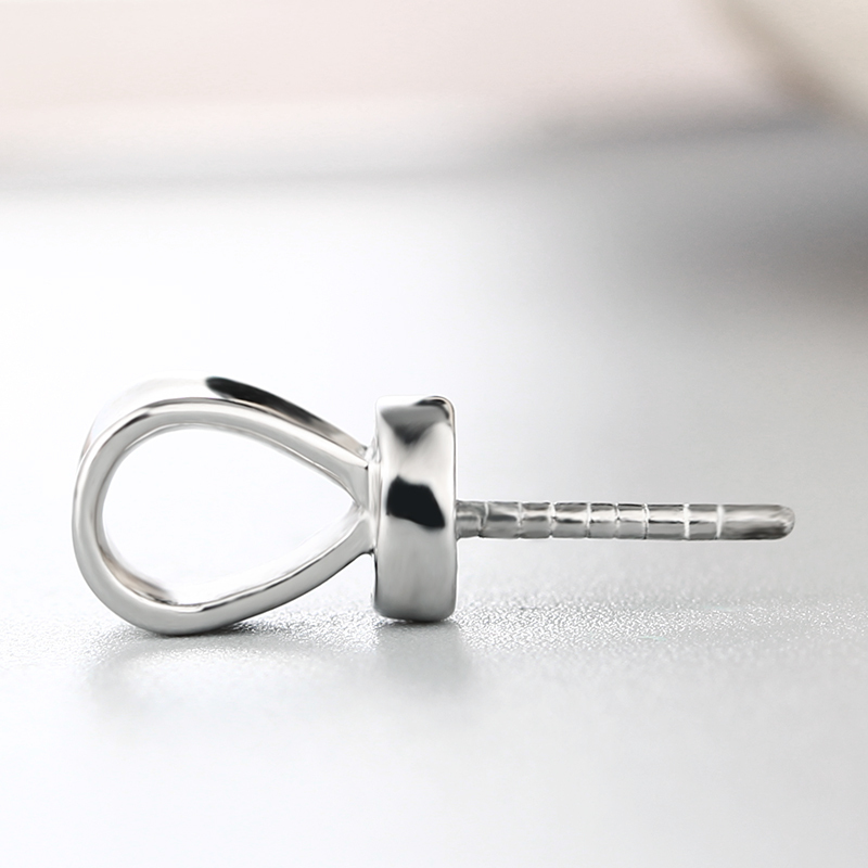 925 Sterling Silver Simple Pendant With Pearl Cup
