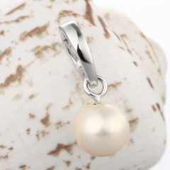 925 Sterling Silver Simple Clasp Pendant For Pearl