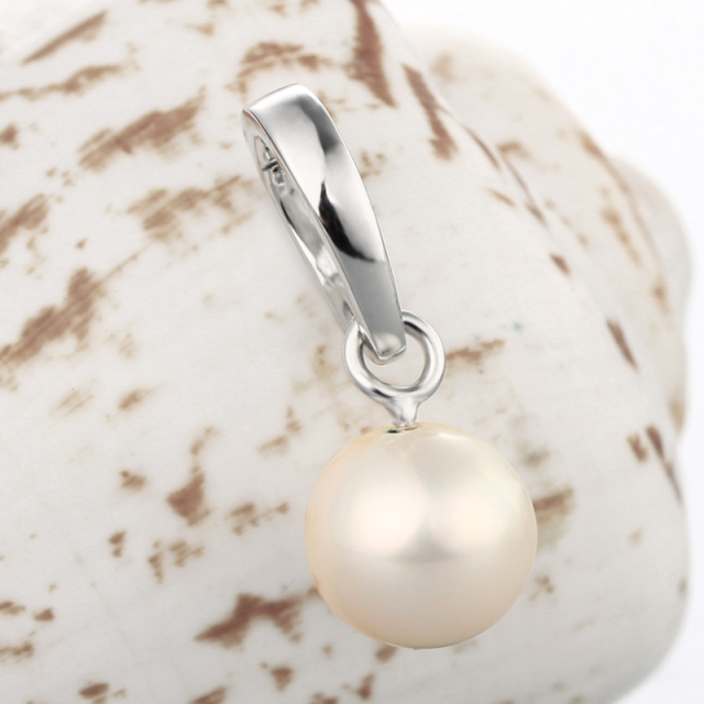 925 Sterling Silver Simple Clasp Pendant For Pearl