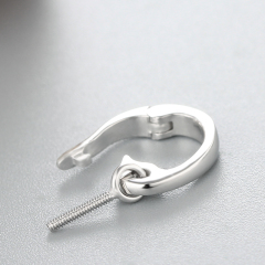 925 Sterling Silver Simple Clasp Pendant For Pearl