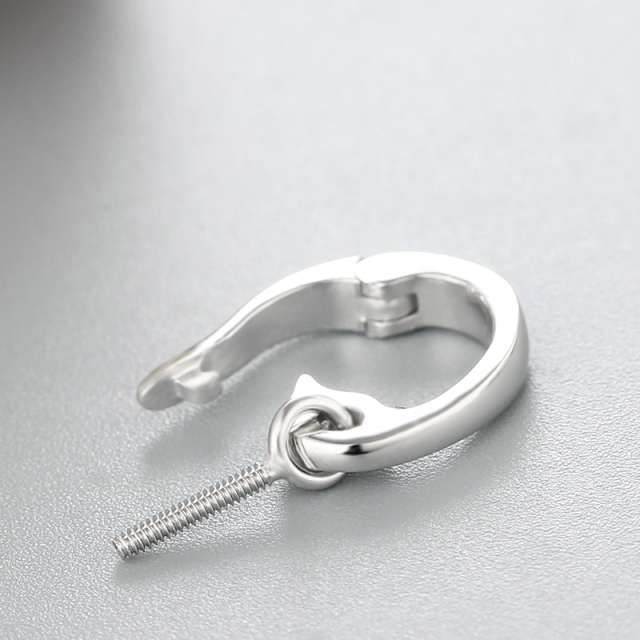 925 Sterling Silver Simple Clasp Pendant For Pearl