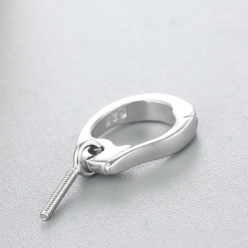 925 Sterling Silver Simple Clasp Pendant For Pearl