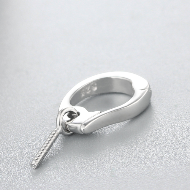 925 Sterling Silver Simple Clasp Pendant For Pearl