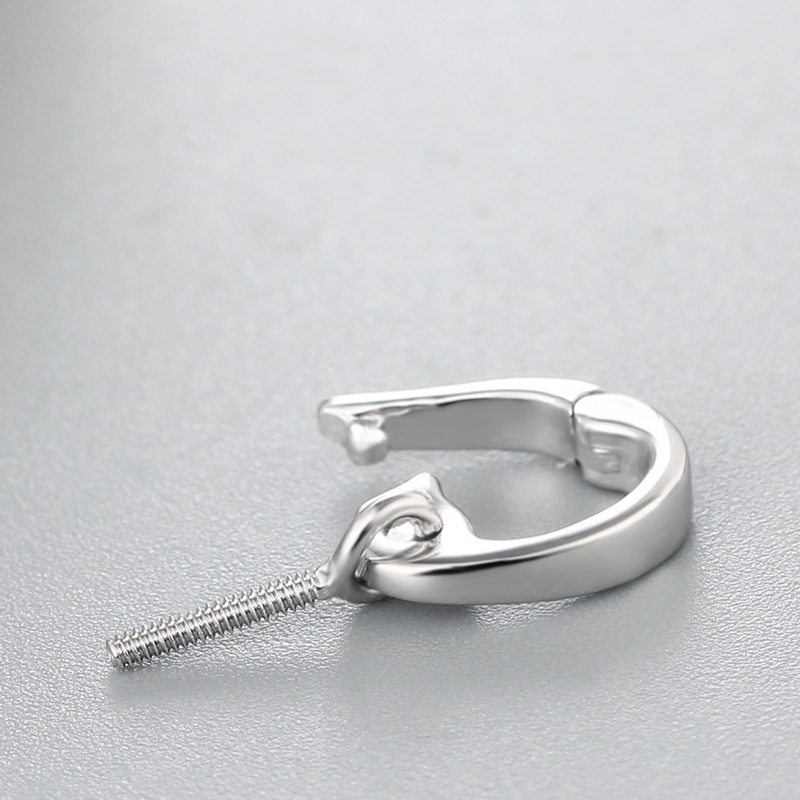 925 Sterling Silver Simple Clasp Pendant For Pearl