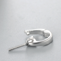 925 Sterling Silver Simple Clasp Pendant For Pearl