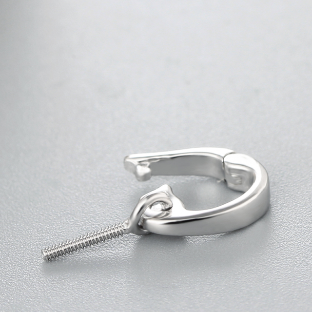 925 Sterling Silver Simple Clasp Pendant For Pearl