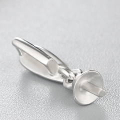 925 Sterling Silver CZ Stone Simple Waterdrop Pendant For Pearl