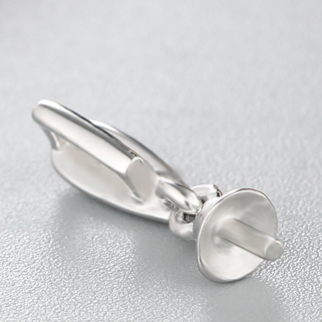 925 Sterling Silver CZ Stone Simple Waterdrop Pendant For Pearl