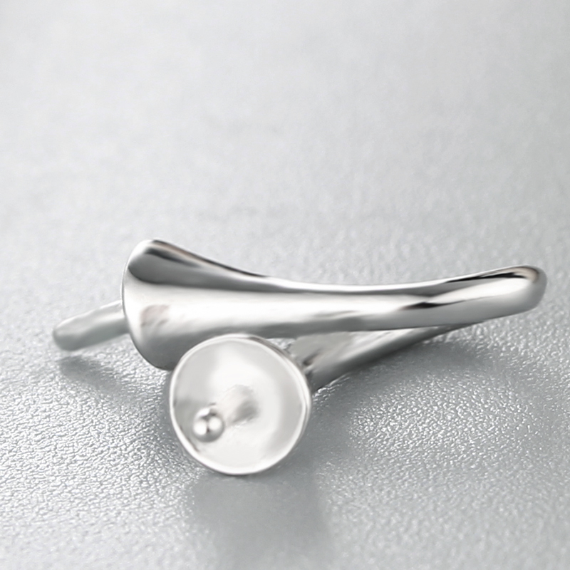 925 Sterling Silver Pendant For Double Pearls