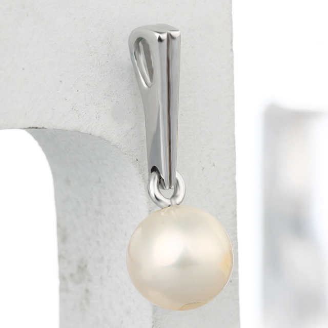 925 Sterling Silver Simple Hollow Pendant For Pearl