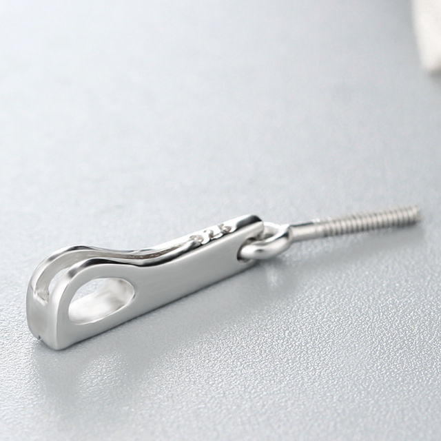 925 Sterling Silver Simple Hollow Pendant For Pearl