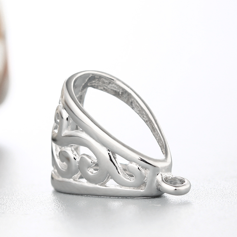 925 Sterling Silver Fancy Hollow Pendant