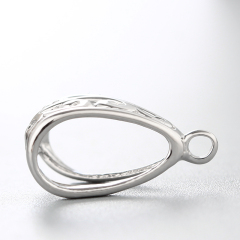 925 Sterling Silver Fancy Hollow Pendant
