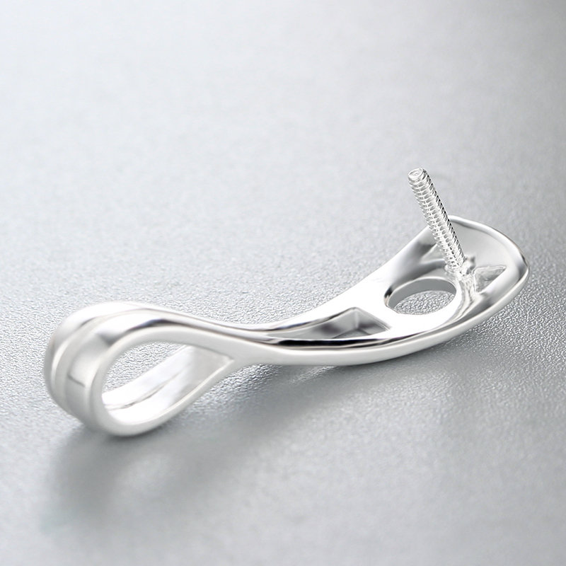 925 Sterling Silver Simple Number 9 Pendant For Pearl
