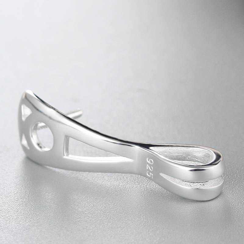 925 Sterling Silver Simple Number 9 Pendant For Pearl