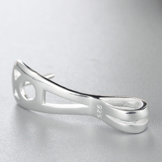 925 Sterling Silver Simple Number 9 Pendant For Pearl