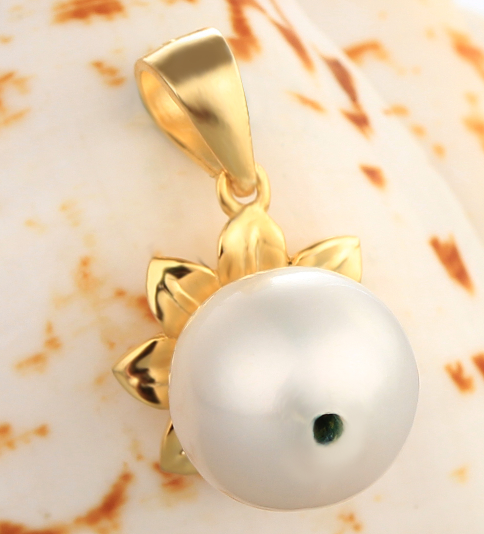 925 Sterling Silver Flower Pearl Pendant Jewelry Mounting