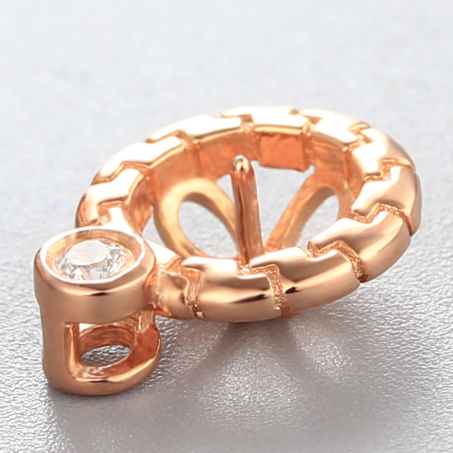 925 Sterling Silver Single Cubic Zirconia Pendant For Pearl