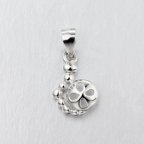 925 Sterling Silver Dangle Pearl Pendant Findings With Bail