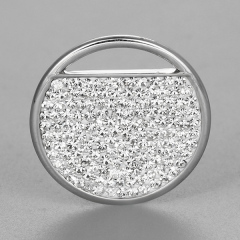 925 Sterling Silver 20mm Round Clay Tray