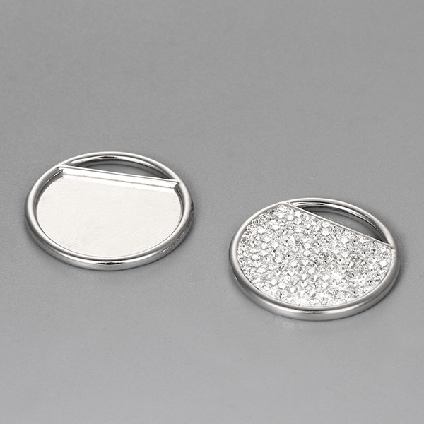 925 Sterling Silver 20mm Round Clay Tray