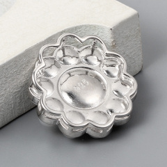 925 Sterling Silver Flower Pearl Charms
