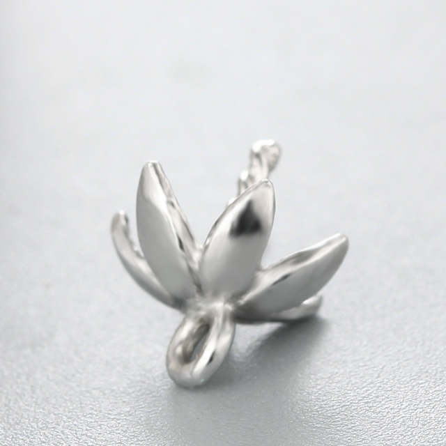 925 Sterling Silver Flower Carpopodium Pendant For Pearl