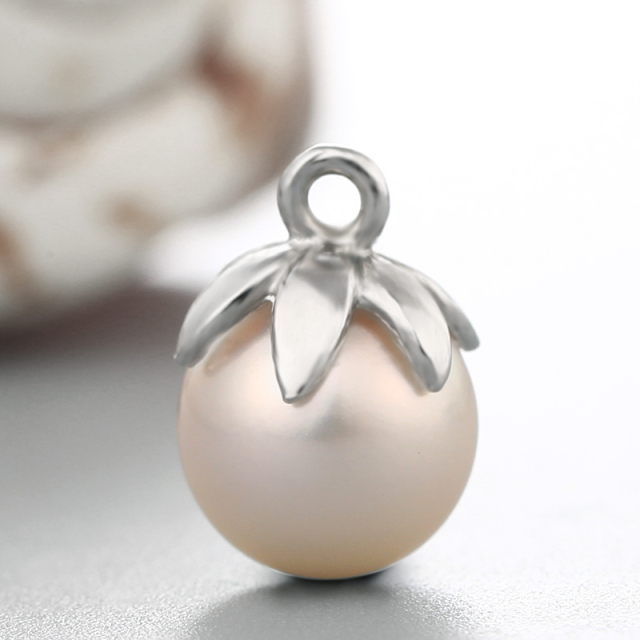 925 Sterling Silver Flower Carpopodium Pendant For Pearl