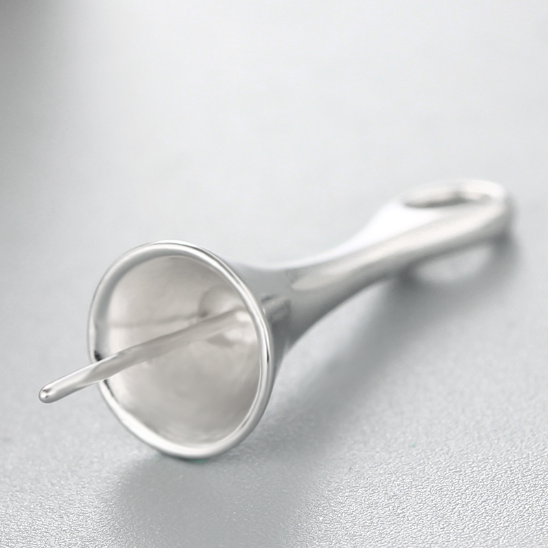 925 Sterling Silver Unique Bell-Shape Pendant For Pearl