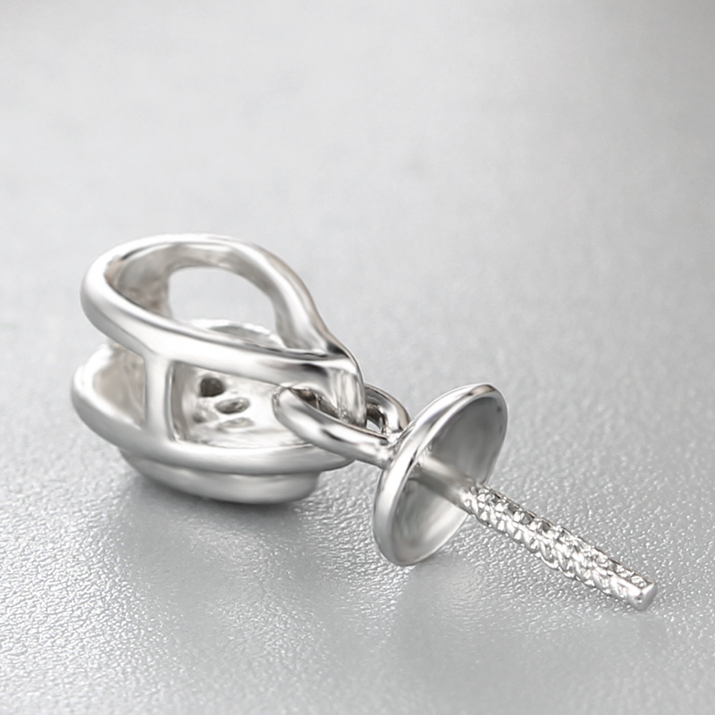 925 Sterling Silver CZ Stone Unique Waterdrop Pendant For Pearl