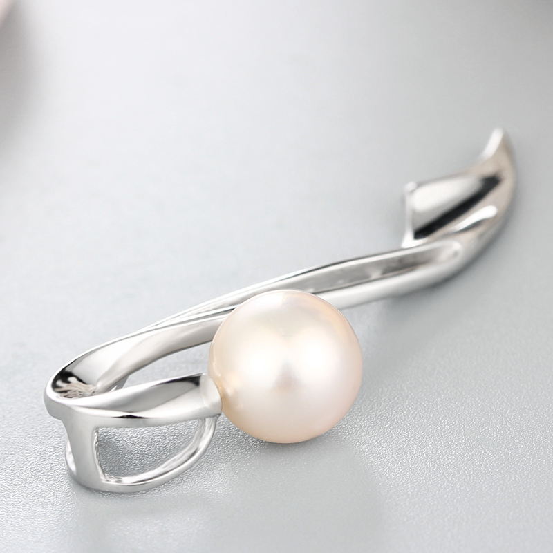 925 Sterling Silver Unique Long Pendant For Pearl