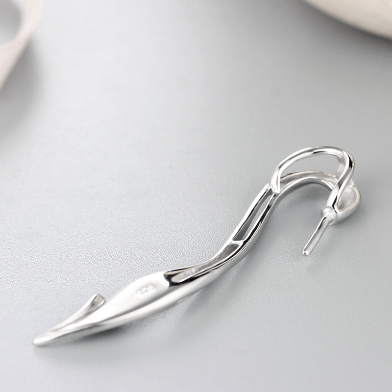 925 Sterling Silver Unique Long Pendant For Pearl
