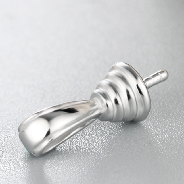 925 Sterling Silver Thick Ring Spire Pendant For Pearl