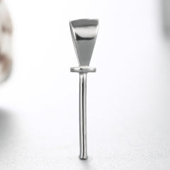 925 Sterling Silver Simple Pendant For Pearl Making