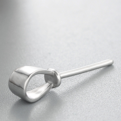 925 Sterling Silver Simple Pendant For Pearl Making