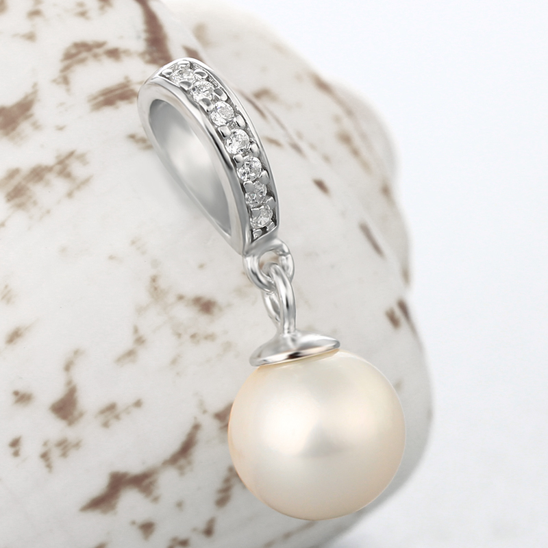 925 Sterling Silver CZ  Pendant For Pearl Making