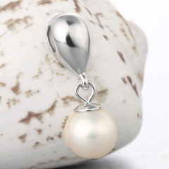925 Sterling Silver Waterdrop Pendant Mounting For Pearl