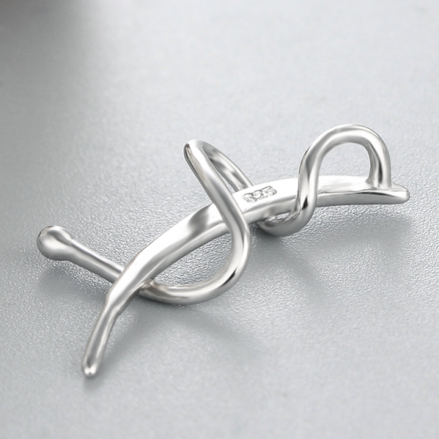 925 Sterling Silver Modern Pearl Pendant Mounting