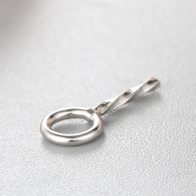 925 Sterling Silver Simple Ring Pendant For Pearl