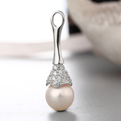 925 Silver CZ Micro Pave Pendant Wholesale For Pearl