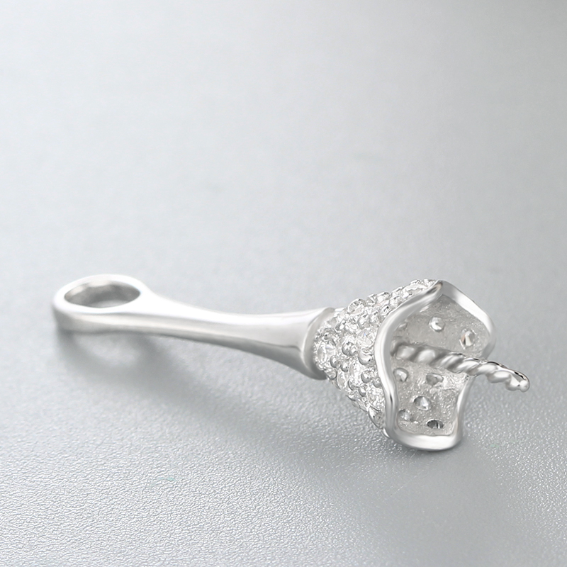 925 Silver CZ Micro Pave Pendant Wholesale For Pearl