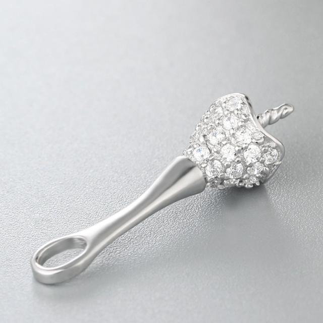 925 Silver CZ Micro Pave Pendant Wholesale For Pearl