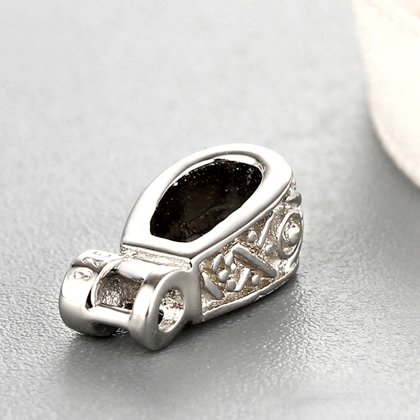 925 Sterling Silver Vintage Bail Drop Pendant Findings