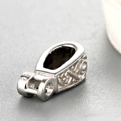 925 Sterling Silver Vintage Bail Drop Pendant Findings