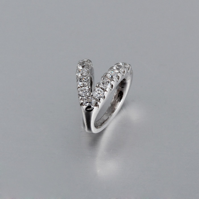 925 Sterling Silver CZ Split Pendant Bails