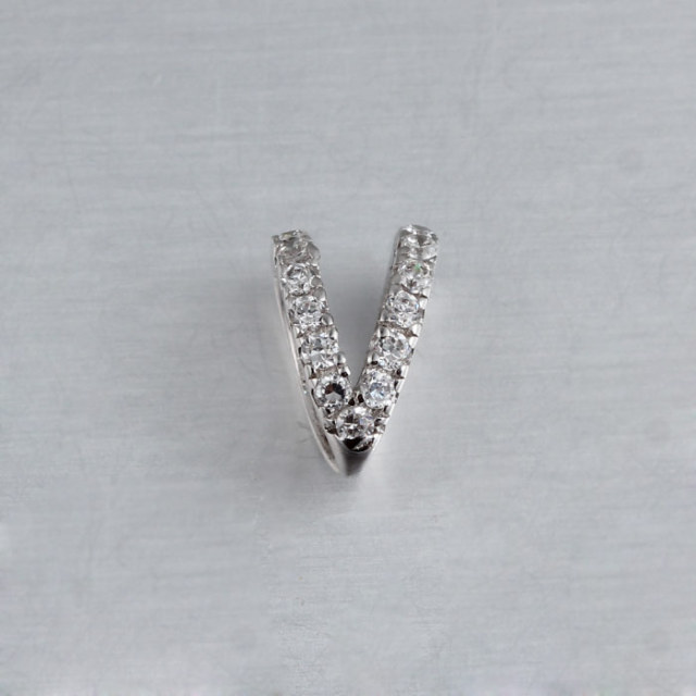 925 Sterling Silver CZ Split Pendant Bails