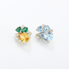 925 Sterling Silver CZ Pendant Bail