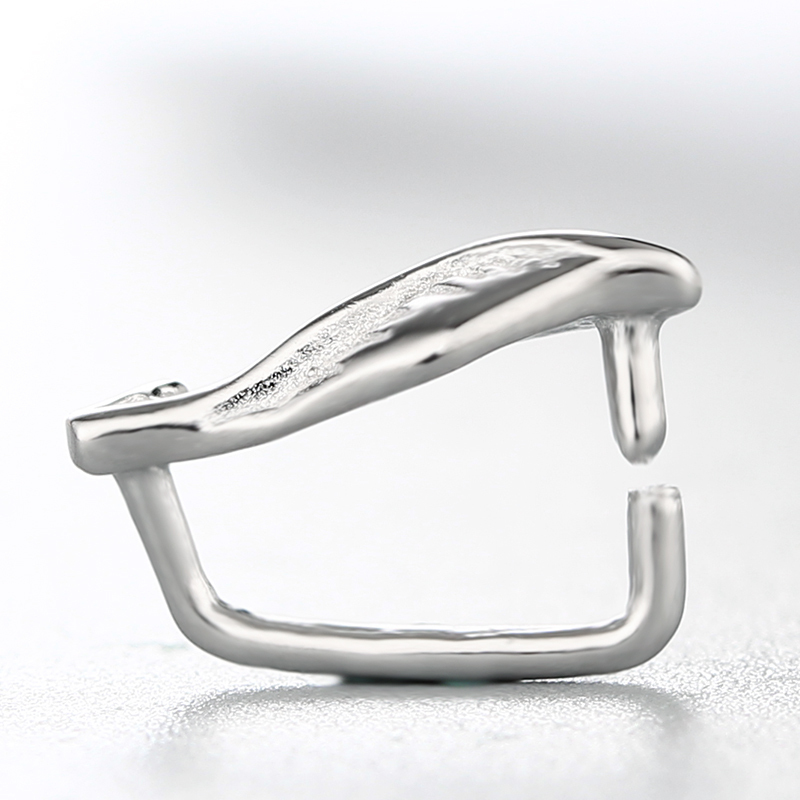 925 Sterling Silver Leaf-Shaped Pendant Clasps
